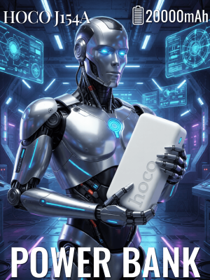 Внешний аккумулятор Hoco J154A 20000 mAh 22,5W белый* Внешний аккумулятор Hoco J154A 20000 mAh 22,5W белый*