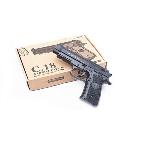 Детский игрушечный пистолет Airsoft Gun C.18 +