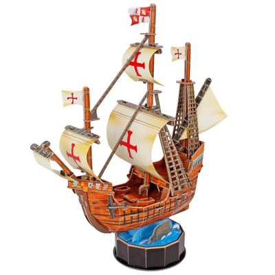 3D пазл CubicFun Корабль Санта-Мария, 93 детали, T4031h