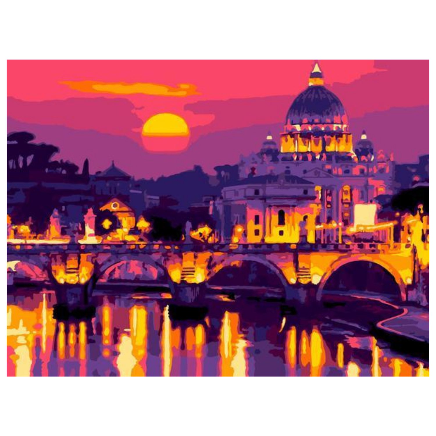 Картина по номерам LORI Римский закат