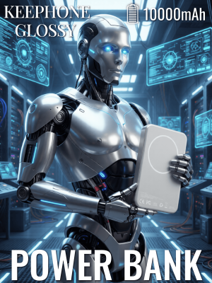 Внешний аккумулятор KEEPHONE GLOSSY 10000 Magsafe серый