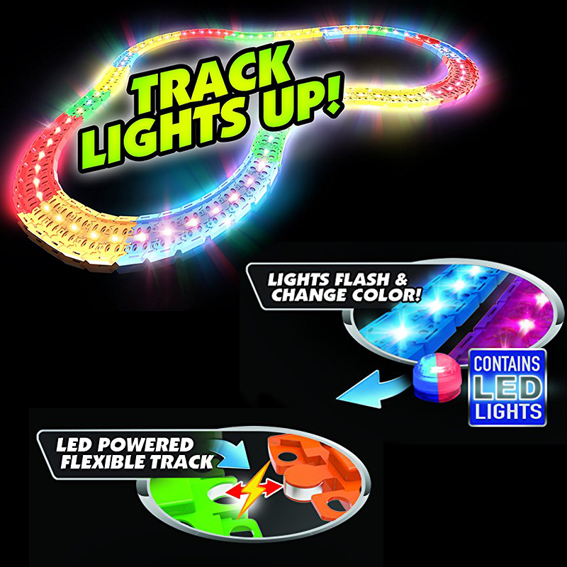Magic-Tracks LED 53 + светящаяся машина