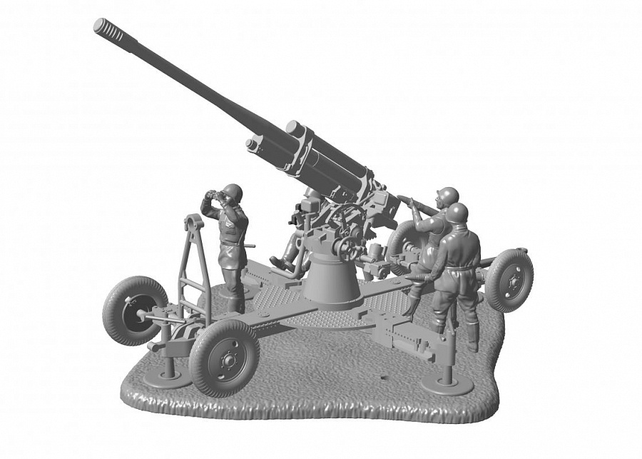 Сборная модель Звезда Советское 85-мм зенитное орудие 52-К