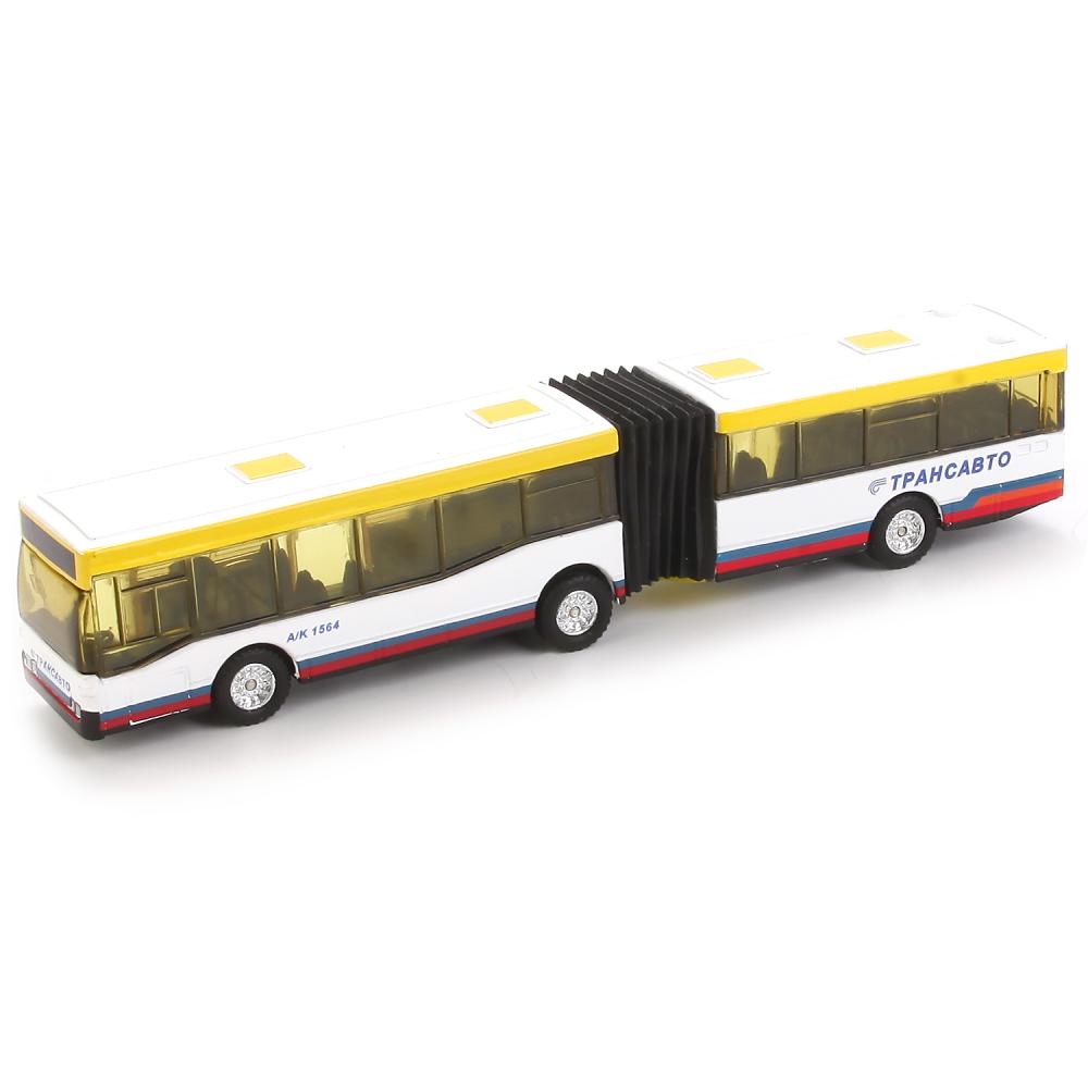 Машинка металлическая Технопарк Автобус с гармошкой Трансавто