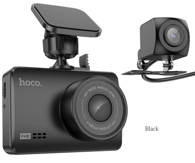 Автомобильный видеорегистратор Hoco DV3 2 камеры