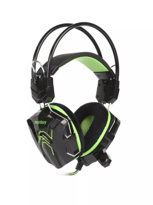 Проводные наушники Smartbuy Rush Snake SBHG-1200, черно-зеленый