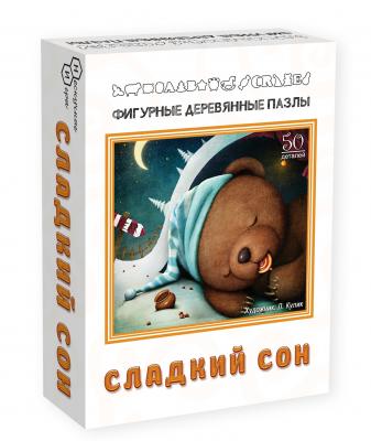 Фигурный деревянный пазл Сладкий сон 50 элементов