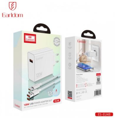 Зарядное с кабелем Type-C Earldom EU48 120W белый