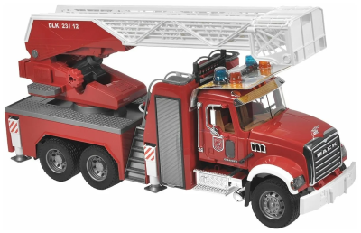 Игрушка Пожарная машина MACK с выдвижной лестницей и помпой Bruder 02-821