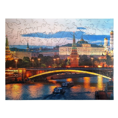 Фигурный деревянный пазл Alter Ego Москва Кремль, 8297
