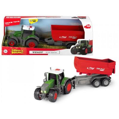 Машинка Dickie Toys Трактор с прицепом Fendt 939 Vario фрикционный 41 см