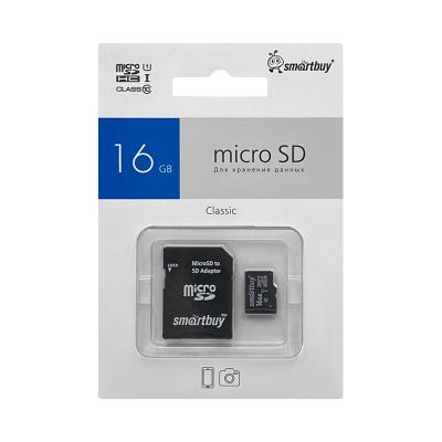 Карта памяти 16GB microSDHC Class 10 Smartbuy UHS -1