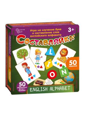 Детская деревянная игра Составляйка Английский Алфавит ENGLISH ALPHABET