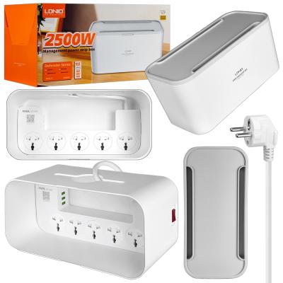 Сетевой фильтр LDNio SN5309 (SN5311) на 5 евророзеток + 3 USB 2 м, белый