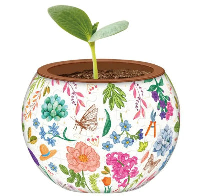 3D пазл Цветочный горшок - Маленький садик 