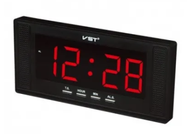 Часы настольные VST 729-1 красный
