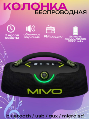 Портативная блутус колонка Mivo M64 100W Портативная блутус колонка Mivo M64 100W