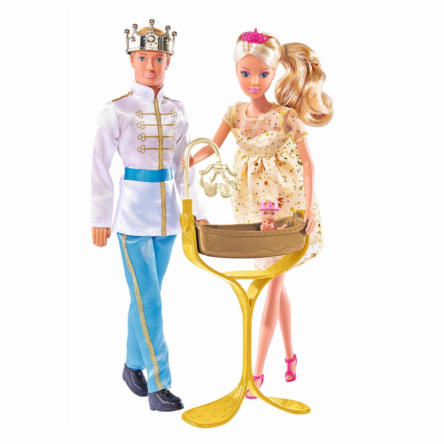 Набор кукол Steffi Королевская семья: Штеффи, Кевин, Еви, Тимми