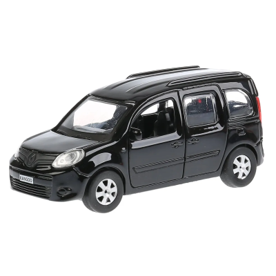 Машина металлическая Технопарк Renault Kangoo 12 см, черный, KANGOO-BK