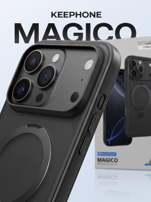 Чехол KEEPHONE Magico 18/17 Pro Max MagSafe с подставкой черный