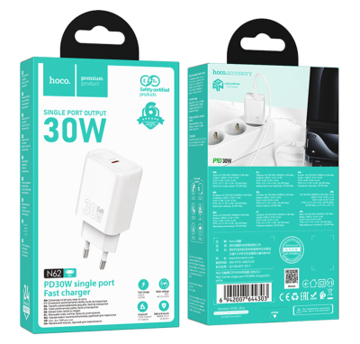Зарядное устройство Type C Hoco N62 PD30W белый