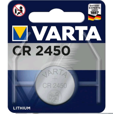 Батарейка Varta ELECTRONICS CR2450 BL1 Lithium 3V Батарейка Varta ELECTRONICS CR2450 BL1 Lithium 3V
