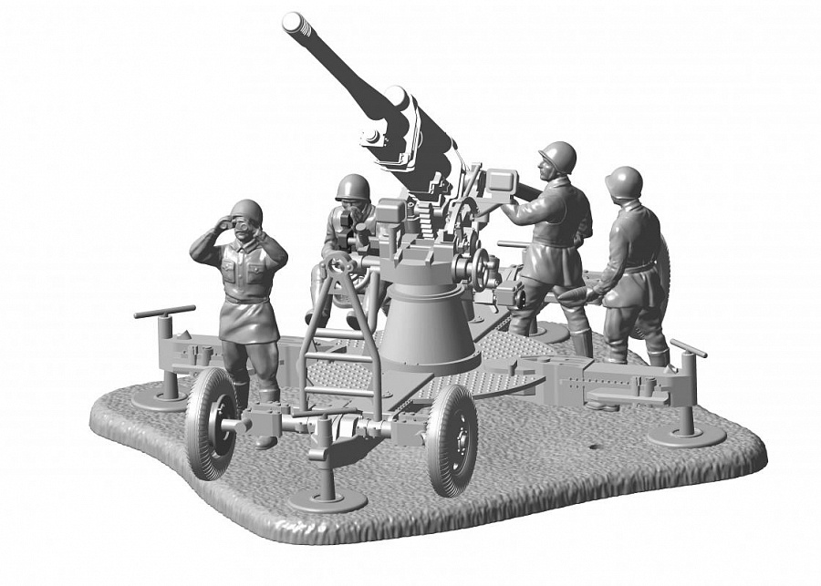 Сборная модель Звезда Советское 85-мм зенитное орудие 52-К