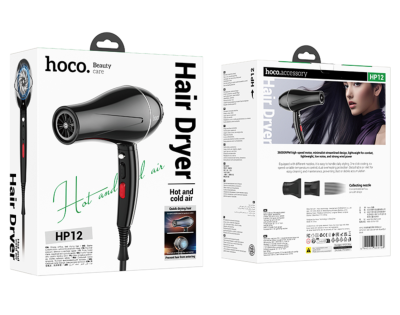 Фен для волос Hoco HP12 черный