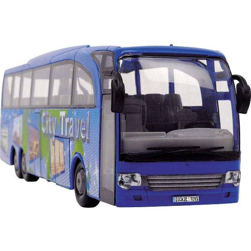 Игрушка Dickie Toys Туристический автобус фрикционный синий 30 см