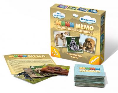 Настольная игра Ми-Ми-Мемо Африка Нескучные игры, 30 карточек