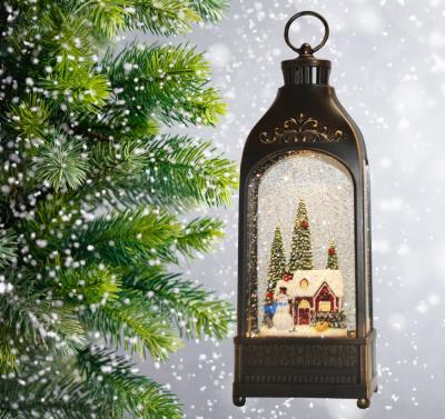 Фонарь LED AZ2024-452 с новогодней композицией музыкальный WDL-24059B