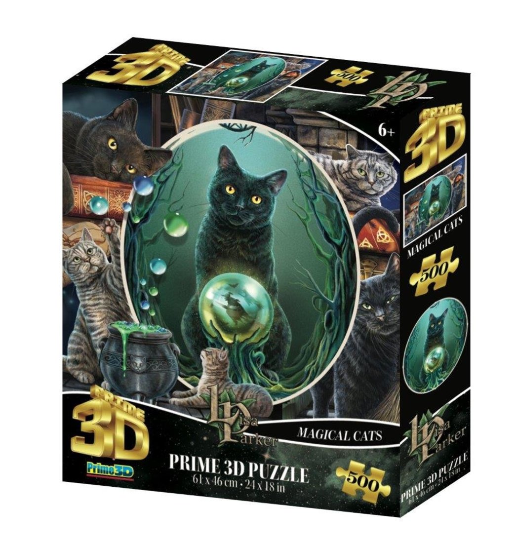 Пазл Prime 3D Коллаж Кошки, 500 деталей