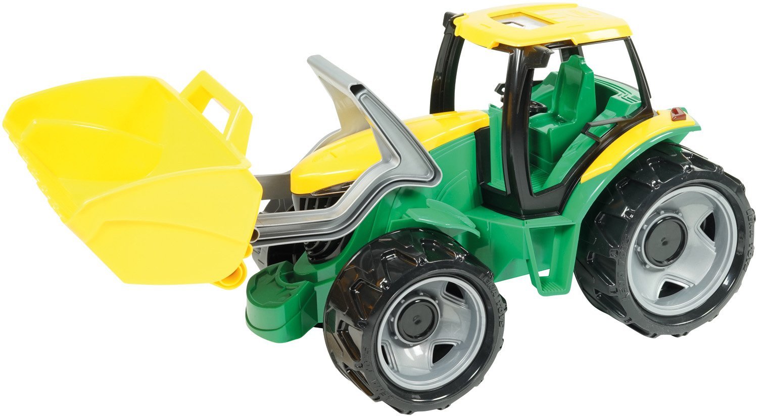 Игрушка Lena Трактор с грейдером желтый-зеленый 62 см