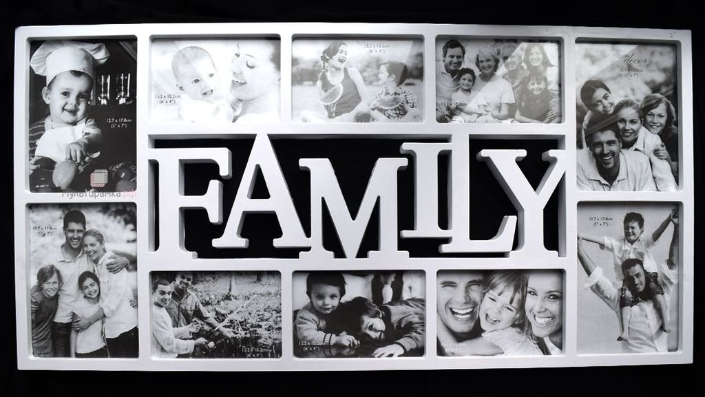 Мультирамка Family 68х34 см