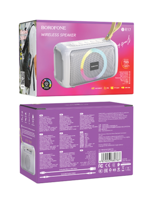 Колонка блютуз Borofone BR17 серый