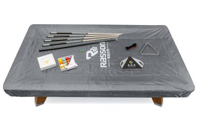 Покрывало для стола "Rasson" 8 ф (влагостойкое, серое, резинки на лузах) Покрывало для стола "Rasson" 8 ф (влагостойкое, серое, резинки на лузах)