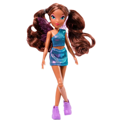 Шарнирная кукла Winx Club Лейла с крыльями, 24 см, 1/12 Шарнирная кукла Winx Club Лейла с крыльями, 24 см, 1/12