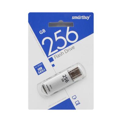 USB-накопитель SmartBuy V-Cut series 256 GB USB 3.0, серебристый