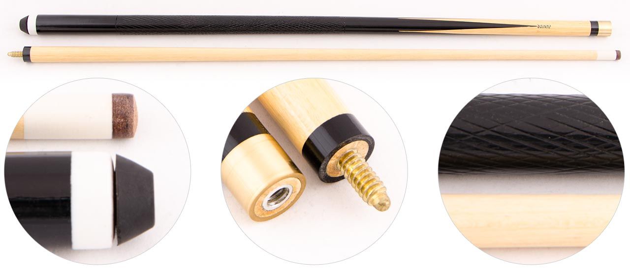 Кий для русского бильярда 2-pc "Junior" (черный)