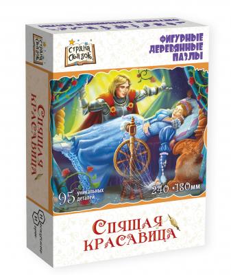 Фигурный деревянный пазл Страна сказок Спящая красавица