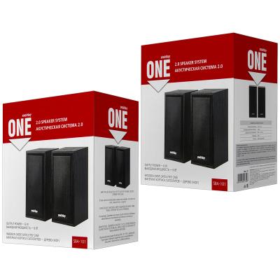 Акустическая система 2.0 SmartBuy ONE, дерево, 6 Вт, питание от USB, черная SBA-101 Акустическая система 2.0 SmartBuy ONE, дерево, 6 Вт, питание от USB, черная SBA-101