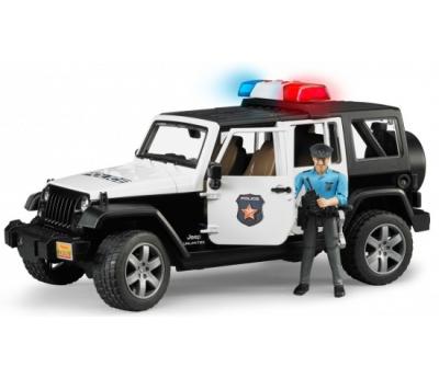 Bruder Внедорожник Jeep Wrangler Unlimited Rubicon Полиция с фигуркой, 02-526