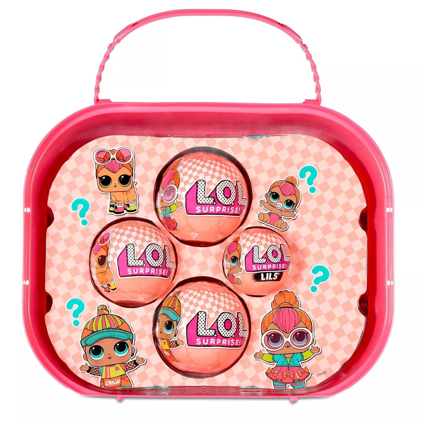 Игровой набор L.O.L. Surprise Семья Neon QT Family в чемодане