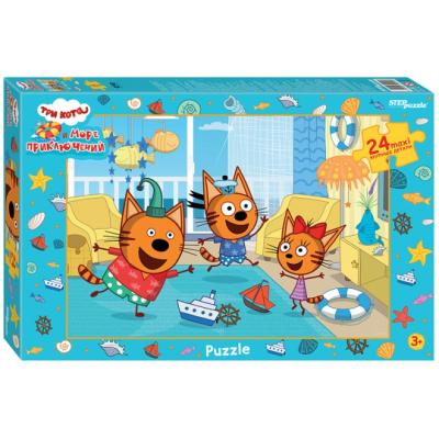 Пазл Step puzzle Макси 24 Три кота new, 90099