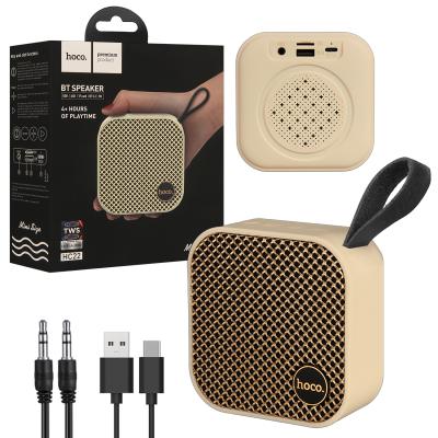 Портативная колонка HC22 Bluetooth бежевая