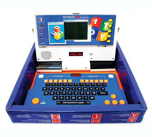 Детский игровой компьютер 1toy Мультибук обучающий