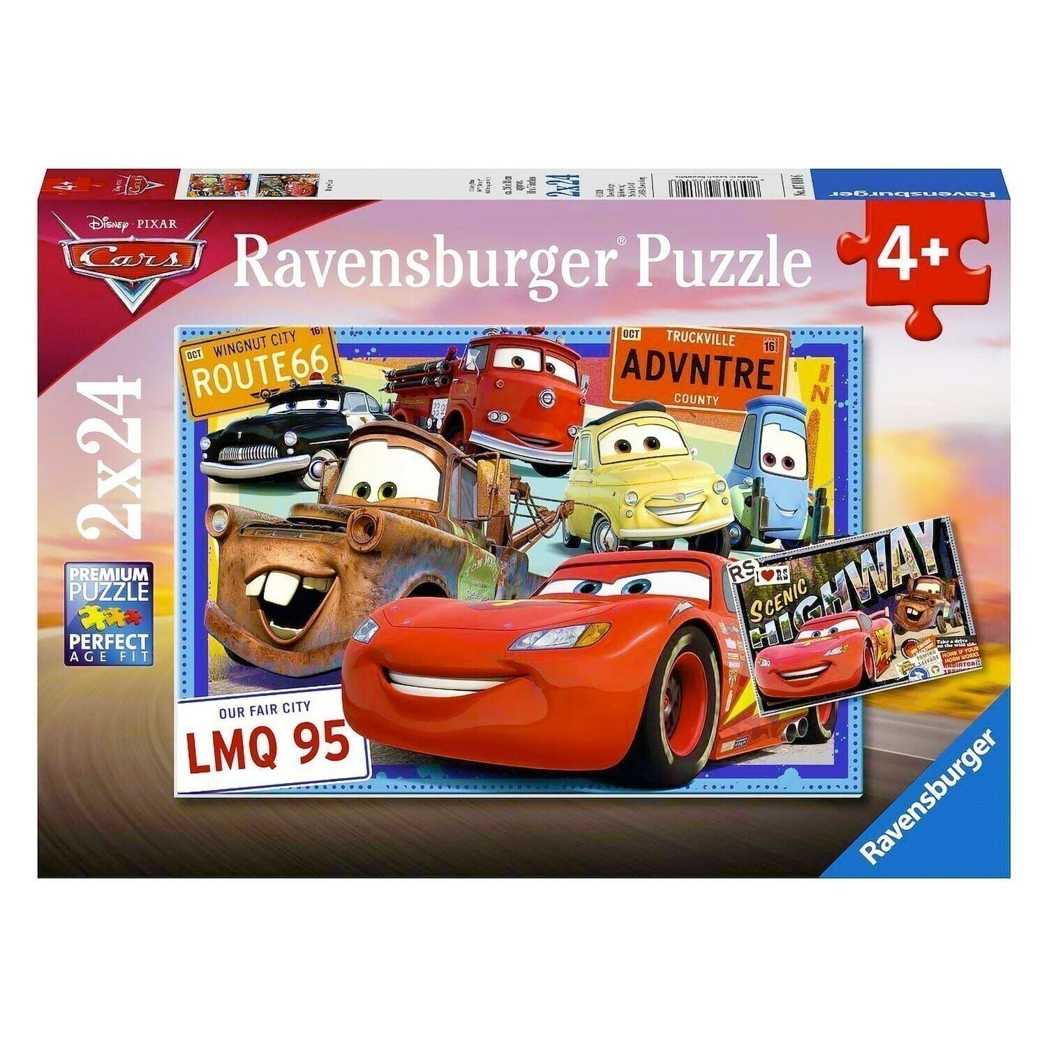 Пазл Ravensburger Disney Cars, 2x24 элемента купить с доставкой — 1 020  руб.. Фото, отзывы, выгодные цены.