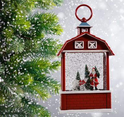 Фонарь LED AZ2021-523 с новогодней композицией музыкальный