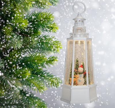 Фонарь LED AZ2024-447 с новогодней композицией музыкальный WDL-24079B