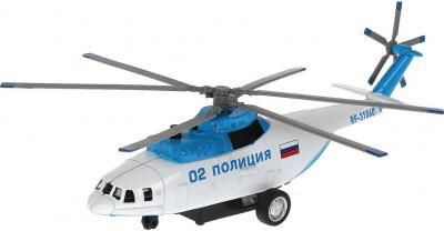 Вертолёт металлический инерционный ПОЛИЦЕЙСКИЙ 20 см со светом и звуком ТЕХНОПАРК
